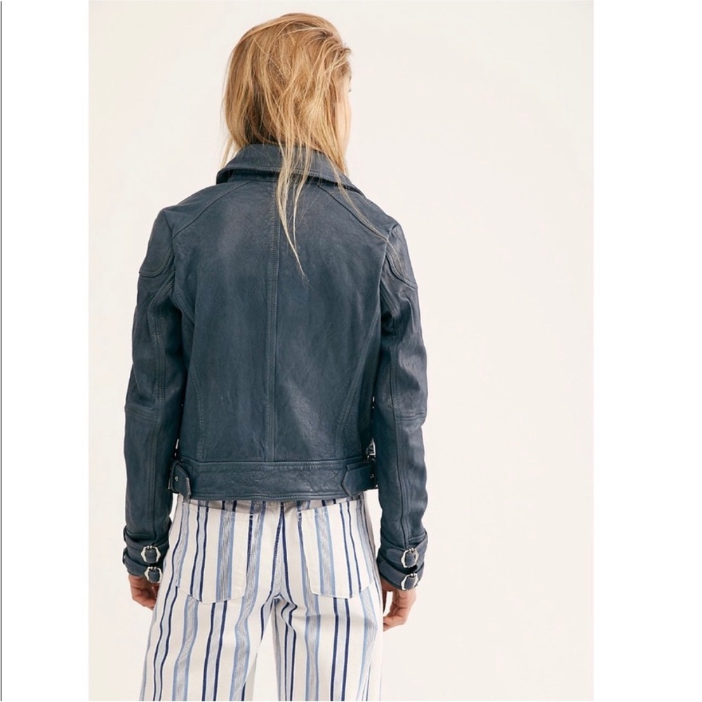 Free People Avis Leather Jacket - Picture 4 of 15